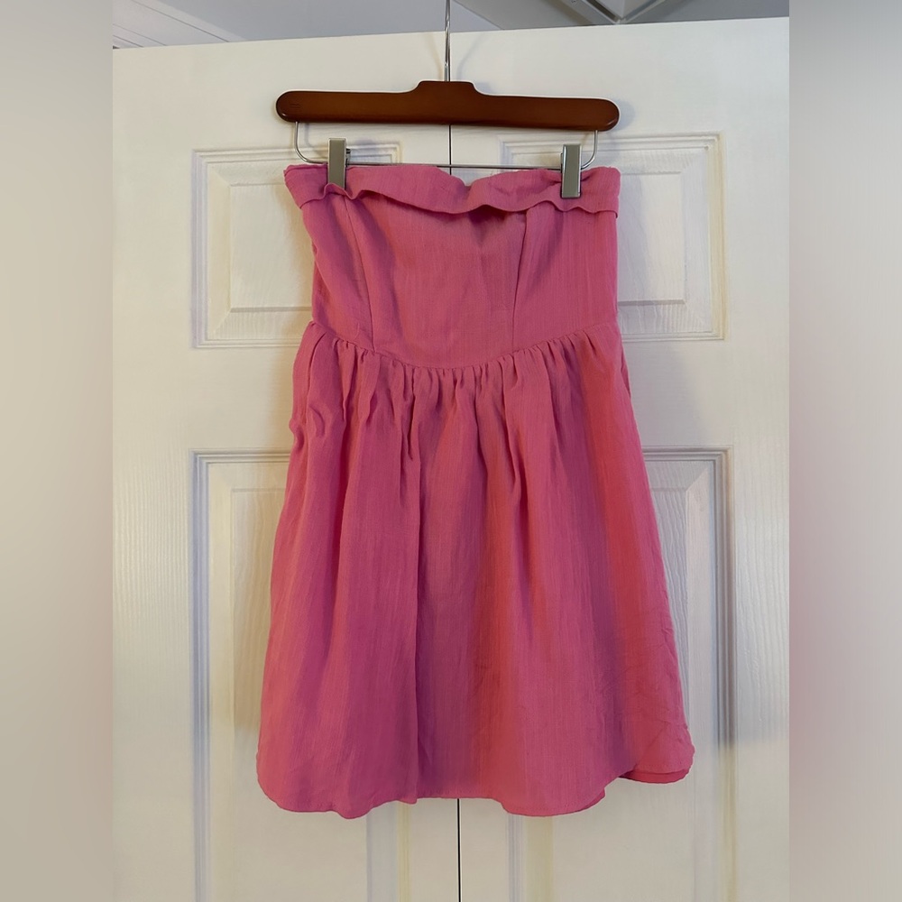 Sky to Moon pink strapless dress size small